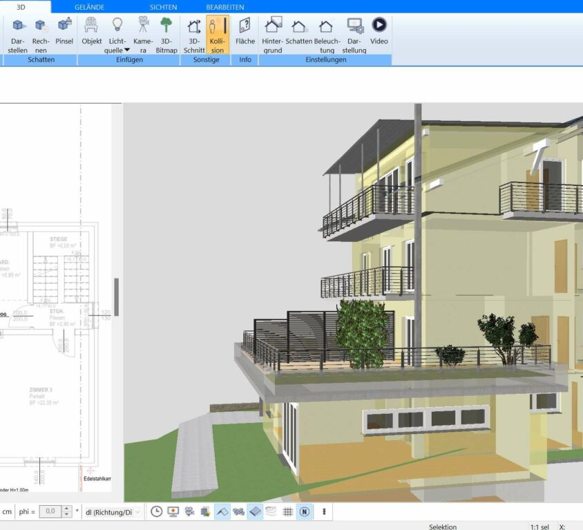 Anbau selber planen - mit der Plan7Architekt Software