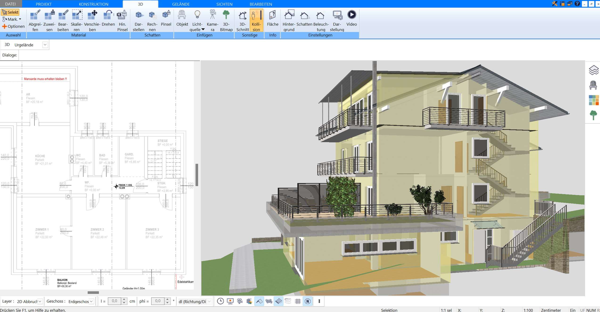 Anbau selber planen - mit der Plan7Architekt Software