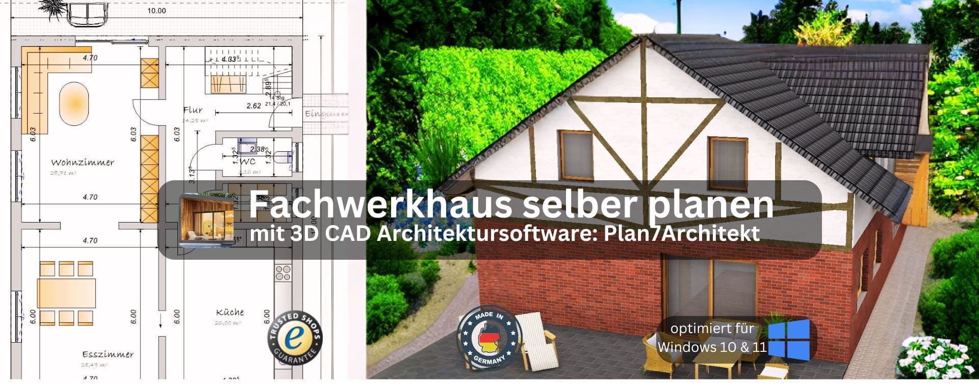Fachwerkhaus selber planen mit dem Plan7Architekt