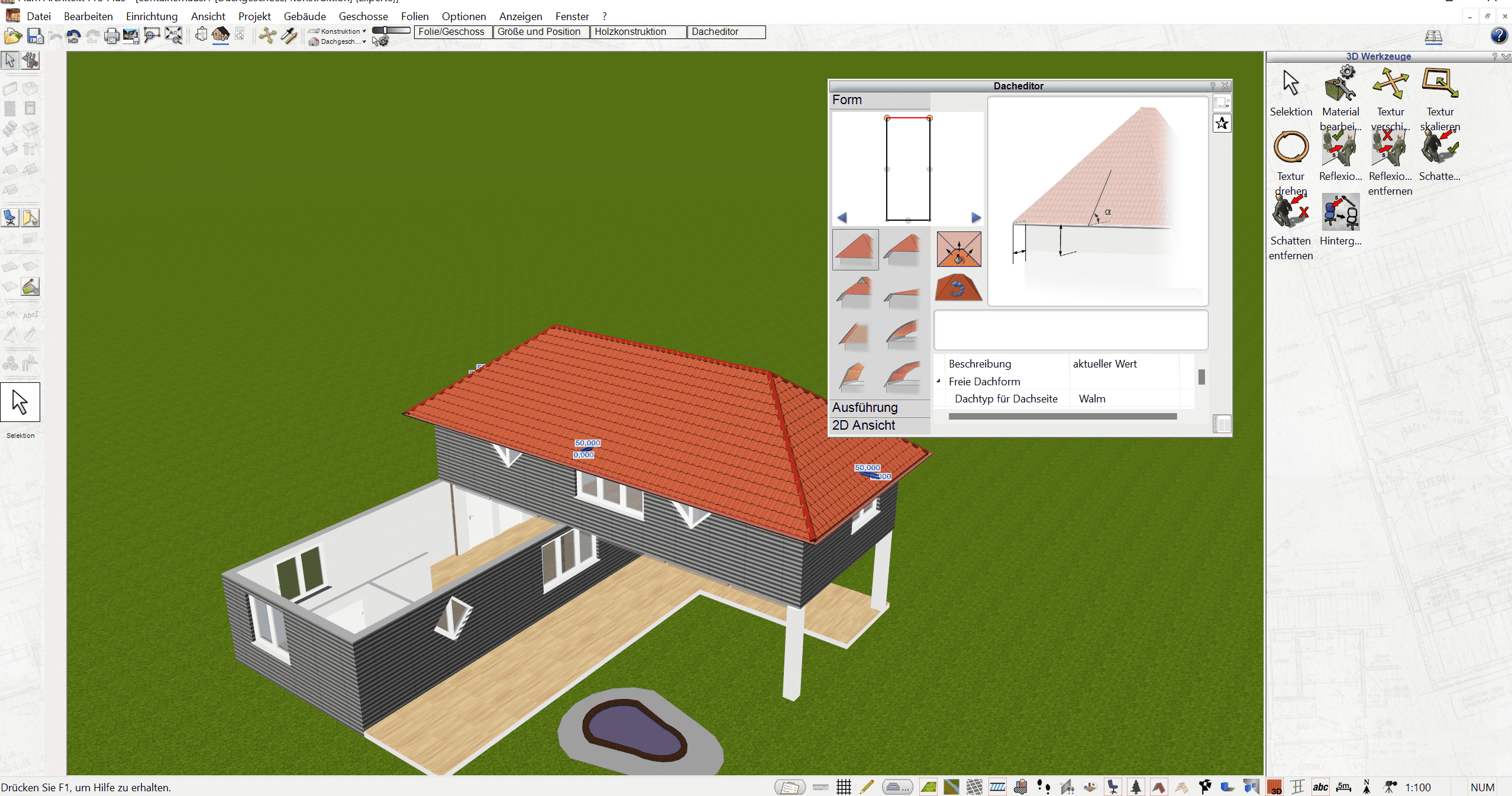 Altbausanierung des Daches mit dem Plan7Architekt