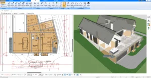 Mit Plan7Architekt lassen sich Räume und Wände einfach per Drag-and-Drop verschieben und anpassen