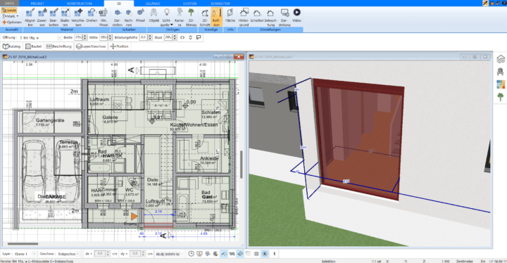 Wandflächen/Grundflächen berechnen - Plan7Architekt