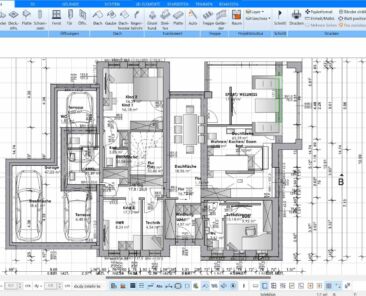 Im Plan7Architekt wird die Wohnfläche automatisch berechnet