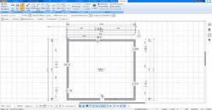 Maßketten können mit dem Plan7Architekt im Grundriss manuell und automatisch angelegt werden