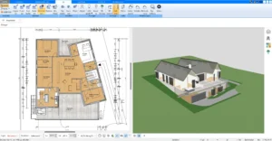 Den Flur kann man im Plan7Architekt genau so wie jedes Zimmer individuell planen