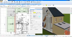 Im Plan7Architekt können Farben im Grundriss individuell nach Bedarf eingestellt werden