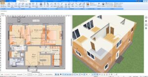 Im Plan7Architekt lässt sich das Haus inklusive Inventar nach deutschen Baustandards virtuell planen & umgestalten