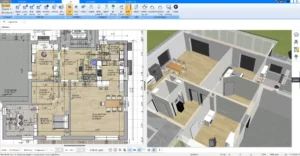 Mit dem Plan7Architekt kann man Restaurantgrundrisse planen