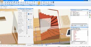 Die Treppe kann im Plan7Architekt ganz individuell geplant werden