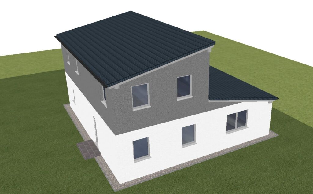 Haus mit 2 Pultdächern im Plan7Architekt