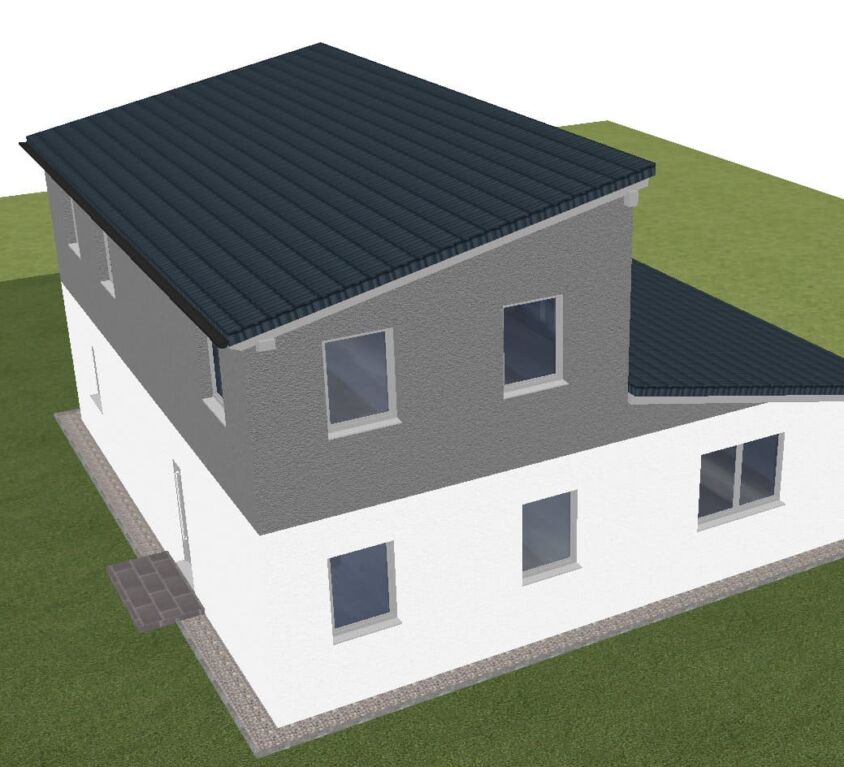 Haus mit 2 Pultdächern im Plan7Architekt
