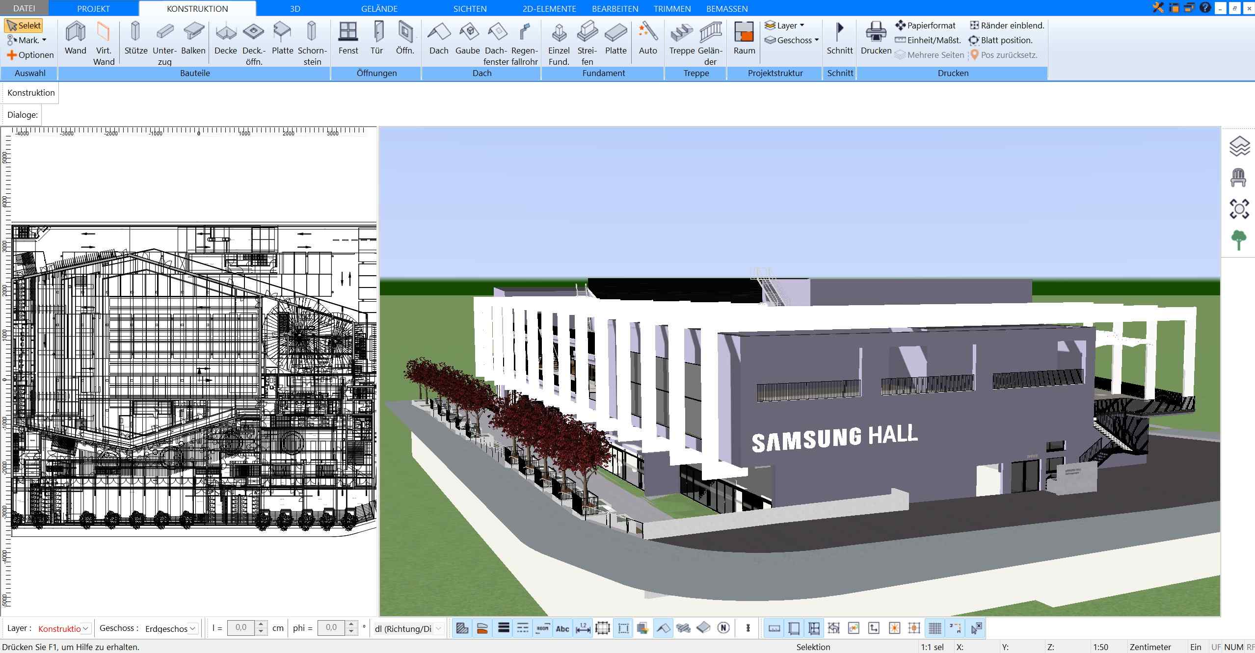 Architektur Rendering Software von Plan7Architekt