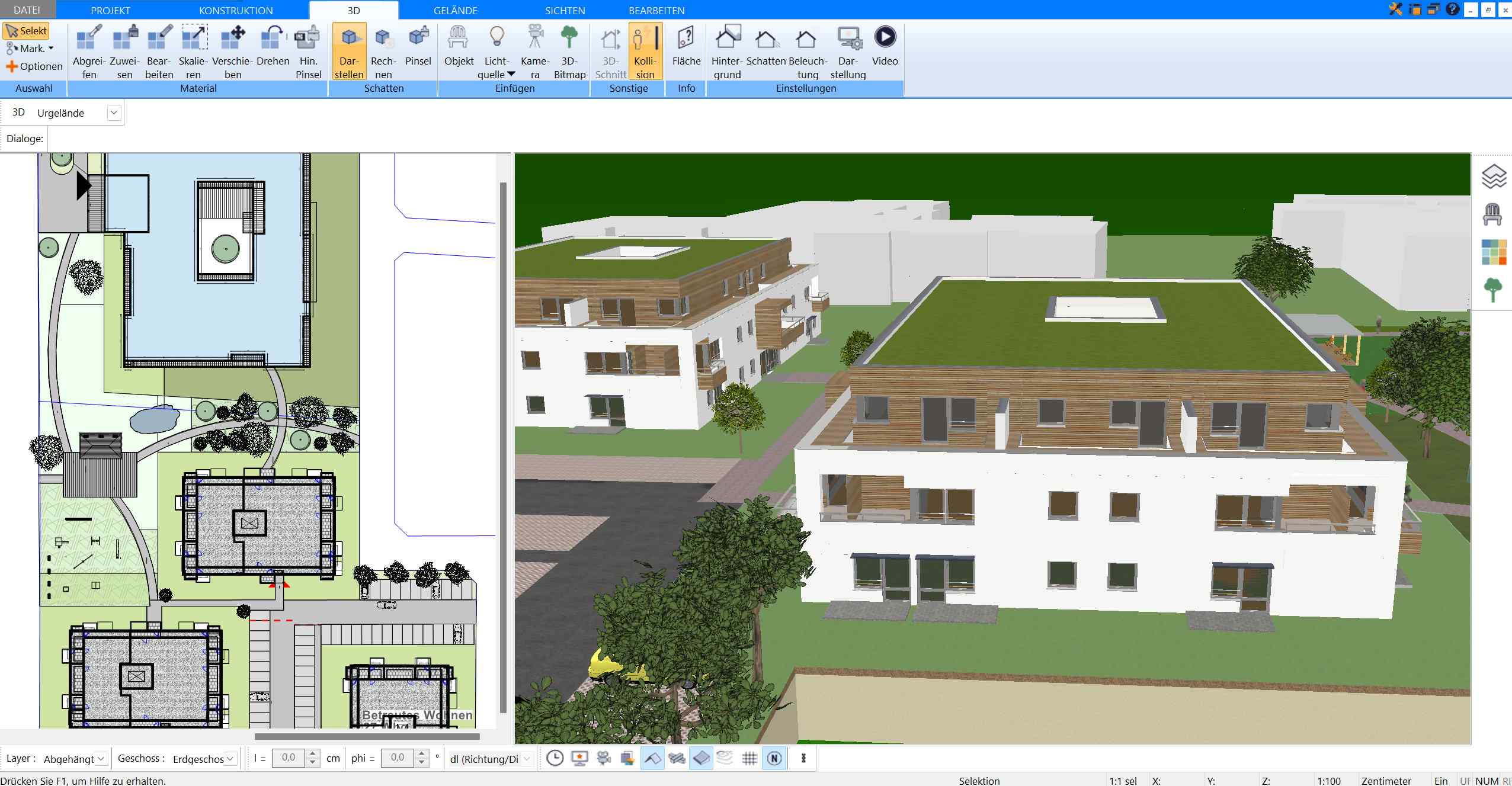 Gebäude in 3D modellieren mit Software