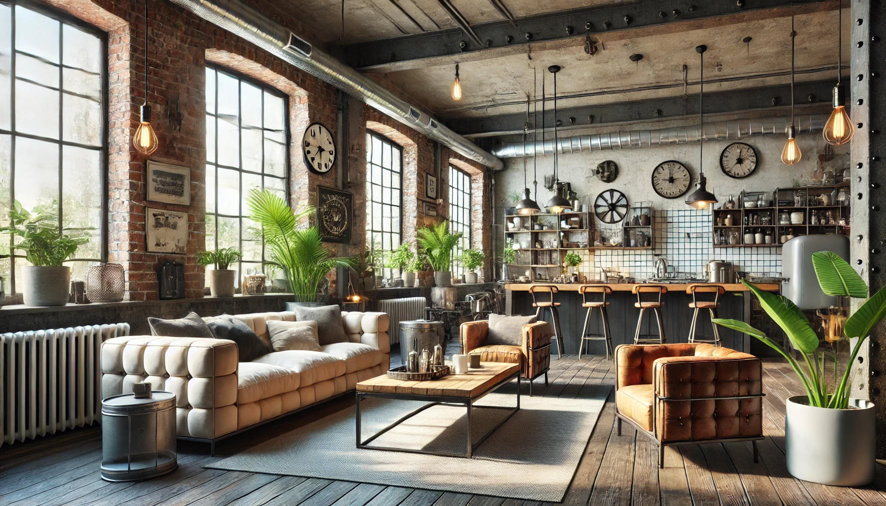 10 Tipps Wohnzimmer im Industrial Style einrichten