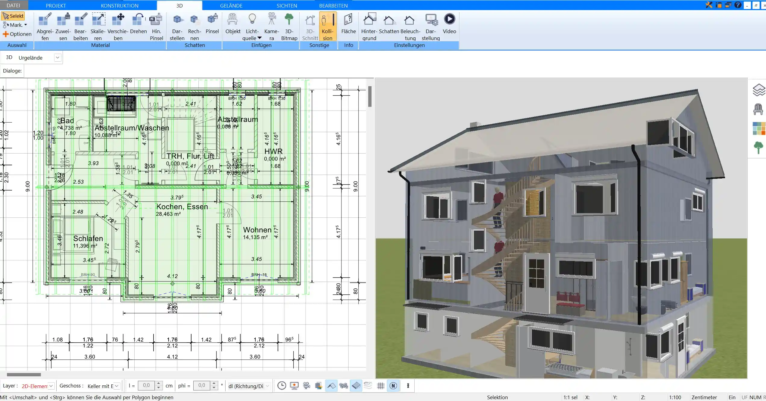 Der Plan7Architekt ist die beste Hausplaner Software auf dem Markt, mit der auch Laien ihr Haus planen können