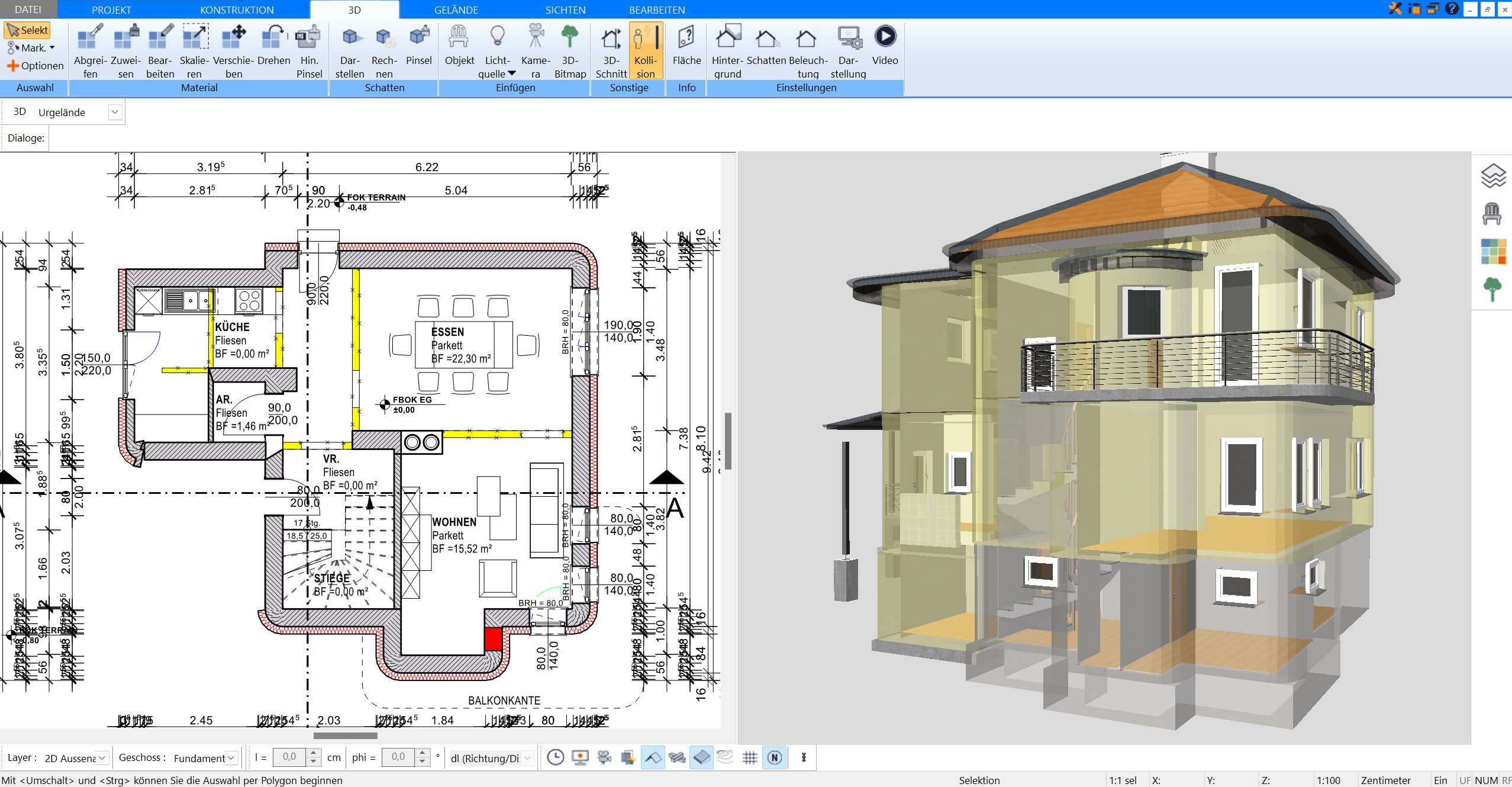 Der Plan7Architekt ist eine Software für private Bauherren, mit der sie Ihre Elektro- & Sanitärinstallationen planen können