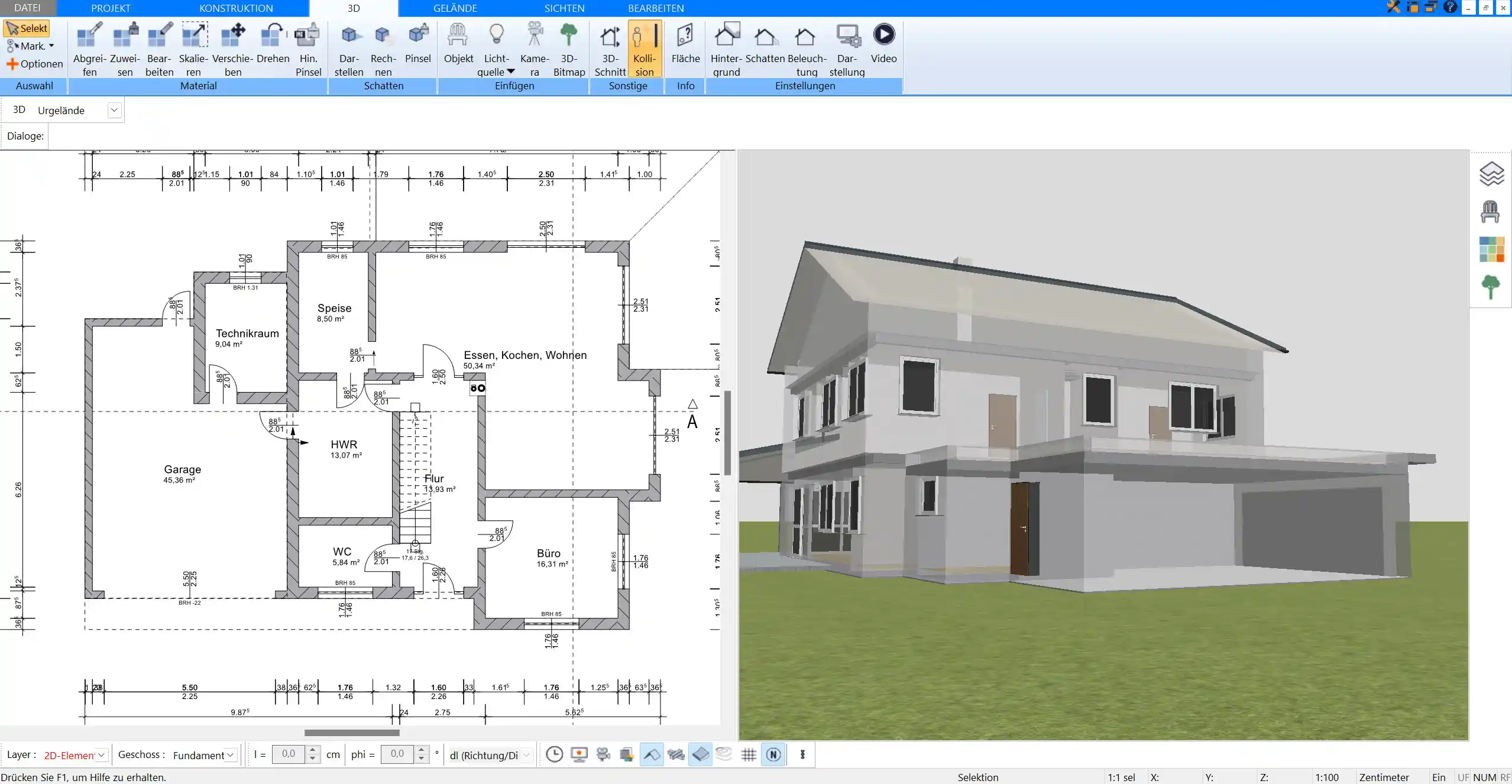 Effiziente Anbauplanung mit Plan7Architekt – Planen Sie Ihren Anbau präzise mit professionellen Tools.