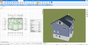 Effiziente Neubauplanung nach Abriss – Planen Sie Ihr Traumhaus präzise in der 2D- und 3D-Ansicht mit Plan7Architekt.