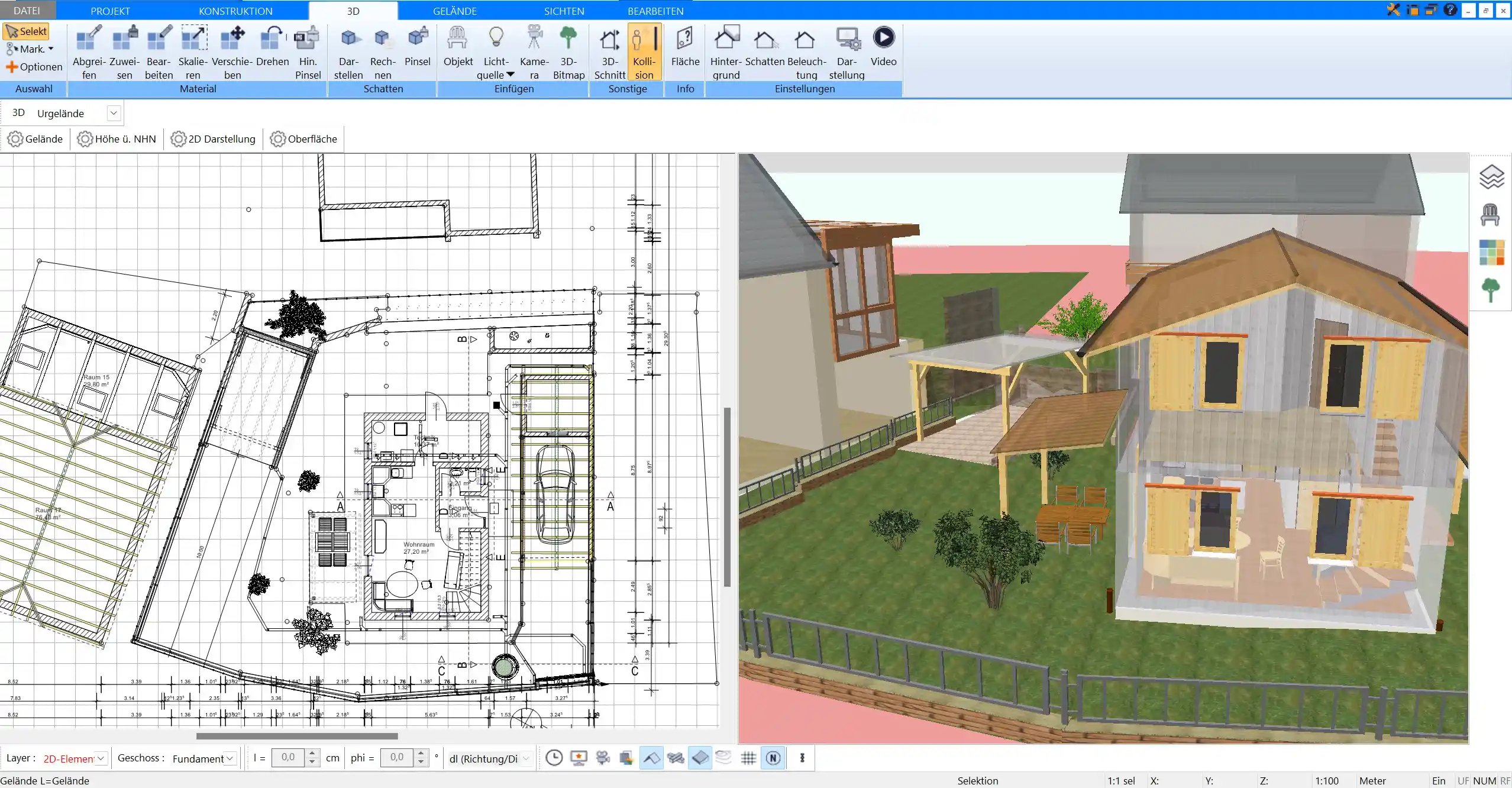 Effiziente Sanierungsplanung – Visualisieren Sie Ihre Umbauten in 2D und 3D mit Plan7Architekt.