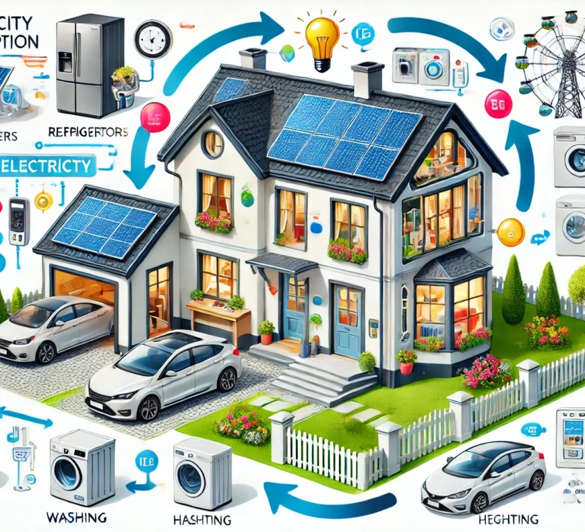 Einfamilienhaus durchschnittlicher Stromverbrauch
