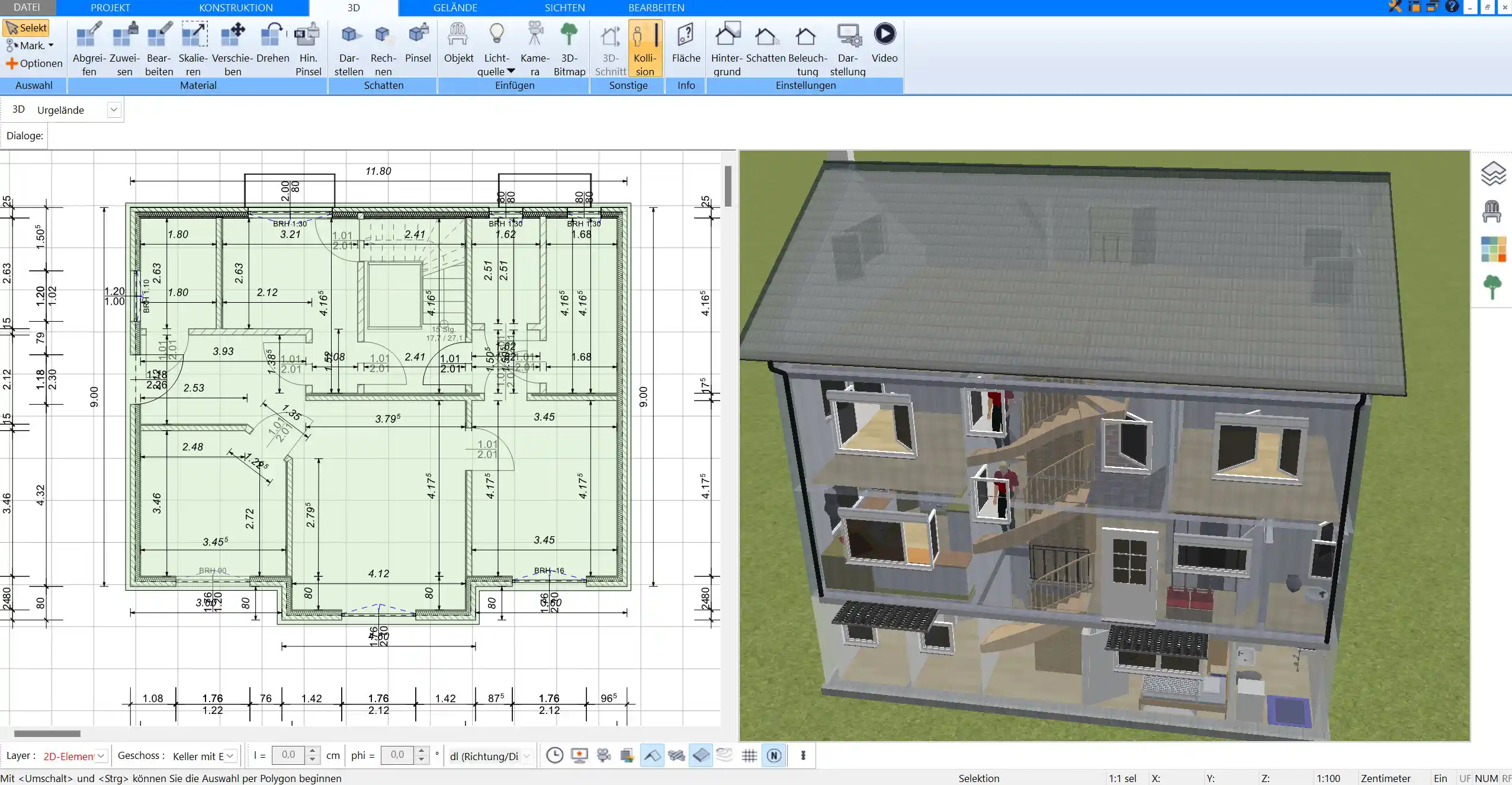 Elektroinstallation in 2D und 3D planen – Visualisieren Sie die Platzierung von Steckdosen und Schaltern effizient in 2D und 3D.