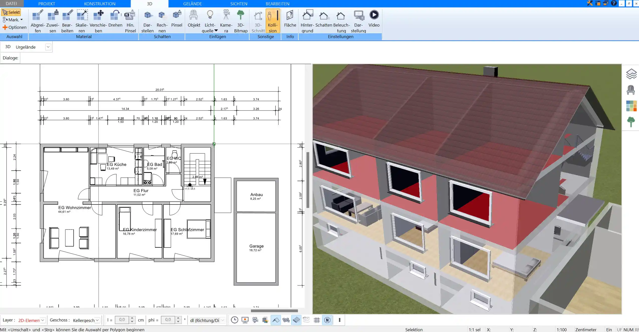 Es können alle Arten von Sanierungen mit dem Plan7Architekt geplant werden