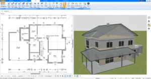 Mit dem Plan7Architekt kann man die Heizung und die Elektro- und Sanitärinstallationen eines Hauses virtuell planen