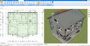 Mit dem Plan7Architekt kann man die Teilung seines Einfamilienhauses nach deutschen Baustandards planen