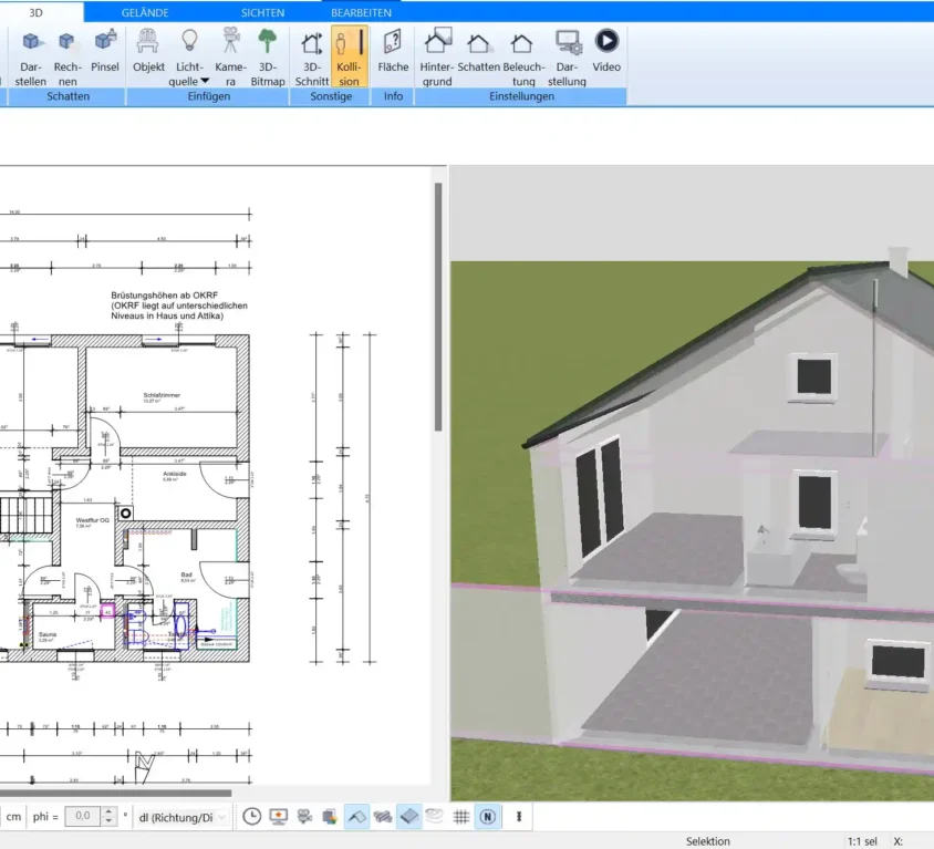 Mit dem Plan7Architekt kann man ein Einfamilienhaus in 2 Eigentumswohnungen umbauen lassen