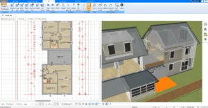 Treppen werden im Plan7Architekt automatisch berechnet, können aber auch individuell angepasst werden