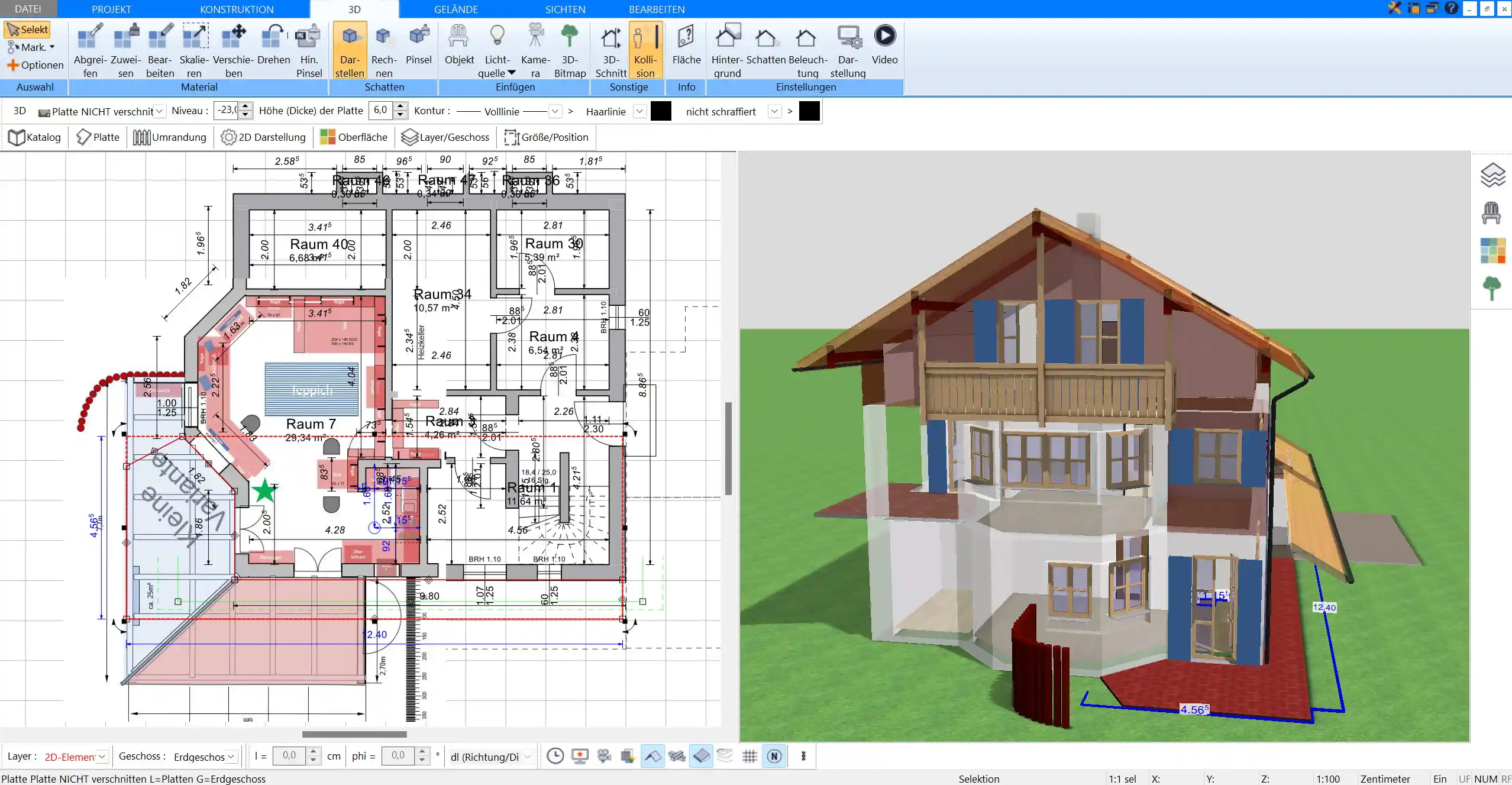 Bauen Sie Ihr Einfamilienhaus zum Mehrfamilienhaus mit dem Plan7Architekt virtuell um