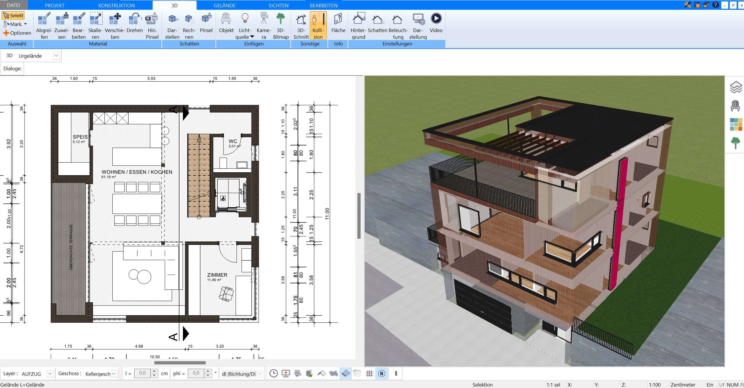 Haus, das mit dem Plan7Architekt geplant wurde