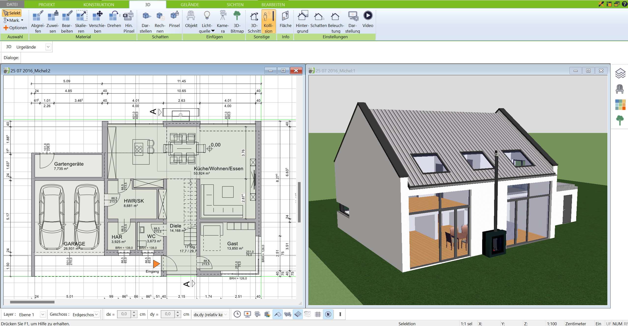 Hausplanung mit dem Plan7Architekt Pro 3