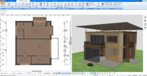 Mit dem Plan7Architekt erstellter Grundriss