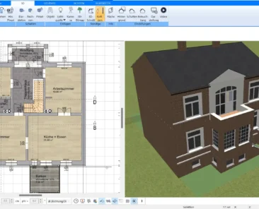 Mit dem Plan7Architekt können Häuser mit und ohne Keller geplant werden