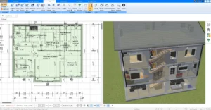 Mit dem Plan7Architekt können Häuser sowohl aus Holz als auch aus Stein geplant werden