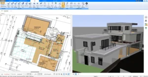 Die übersichtliche und benutzerfreundliche Oberfläche von Plan7Architekt – ideal für private Bauherren ohne Vorkenntnisse