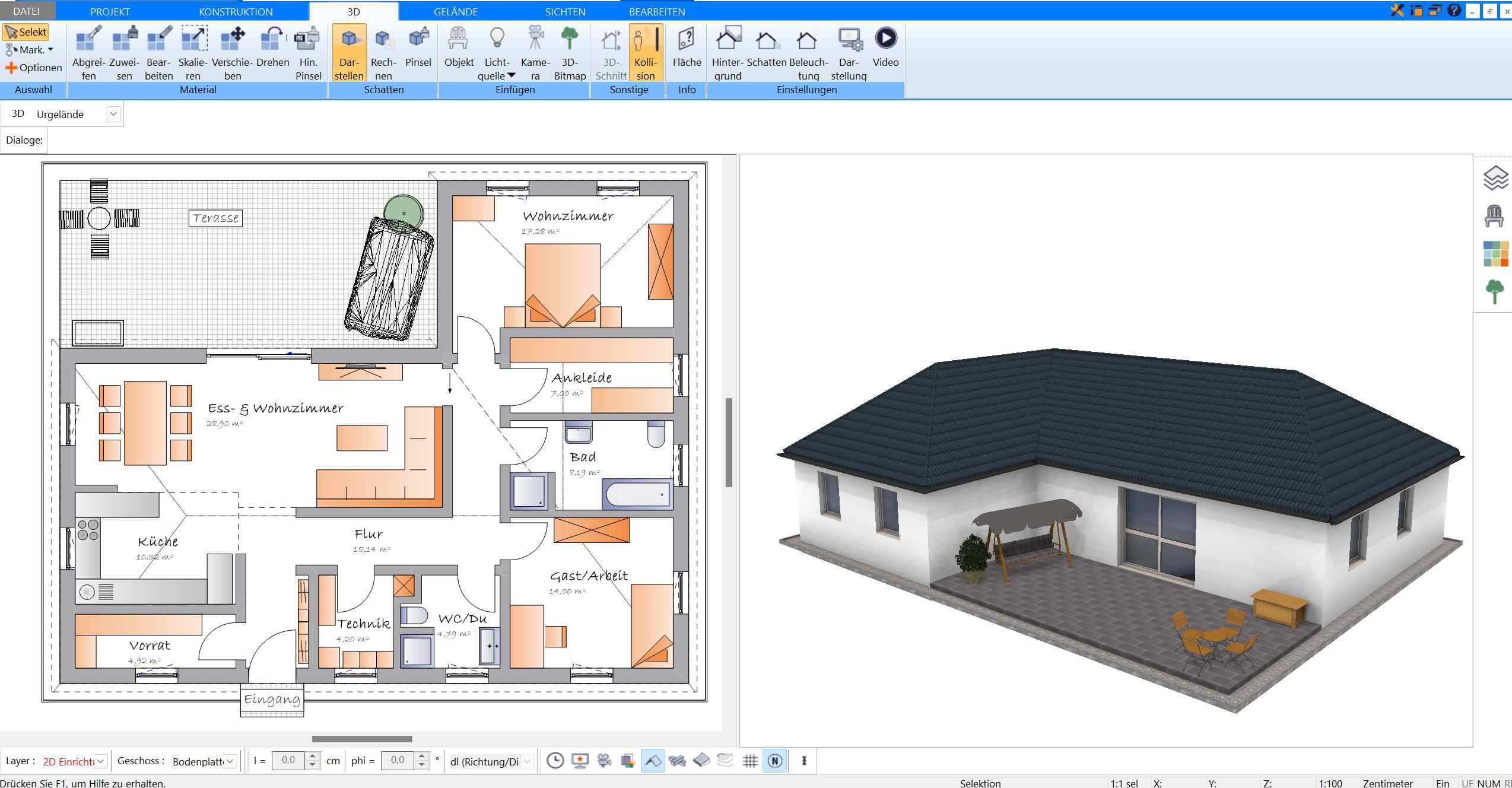 Grundriss zeichnen mit Software