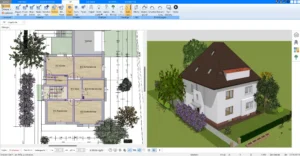 Mit dem Plan7Architekt können Sie professionelle Baupläne erstellen, die den deutschen Baustandards entsprechen