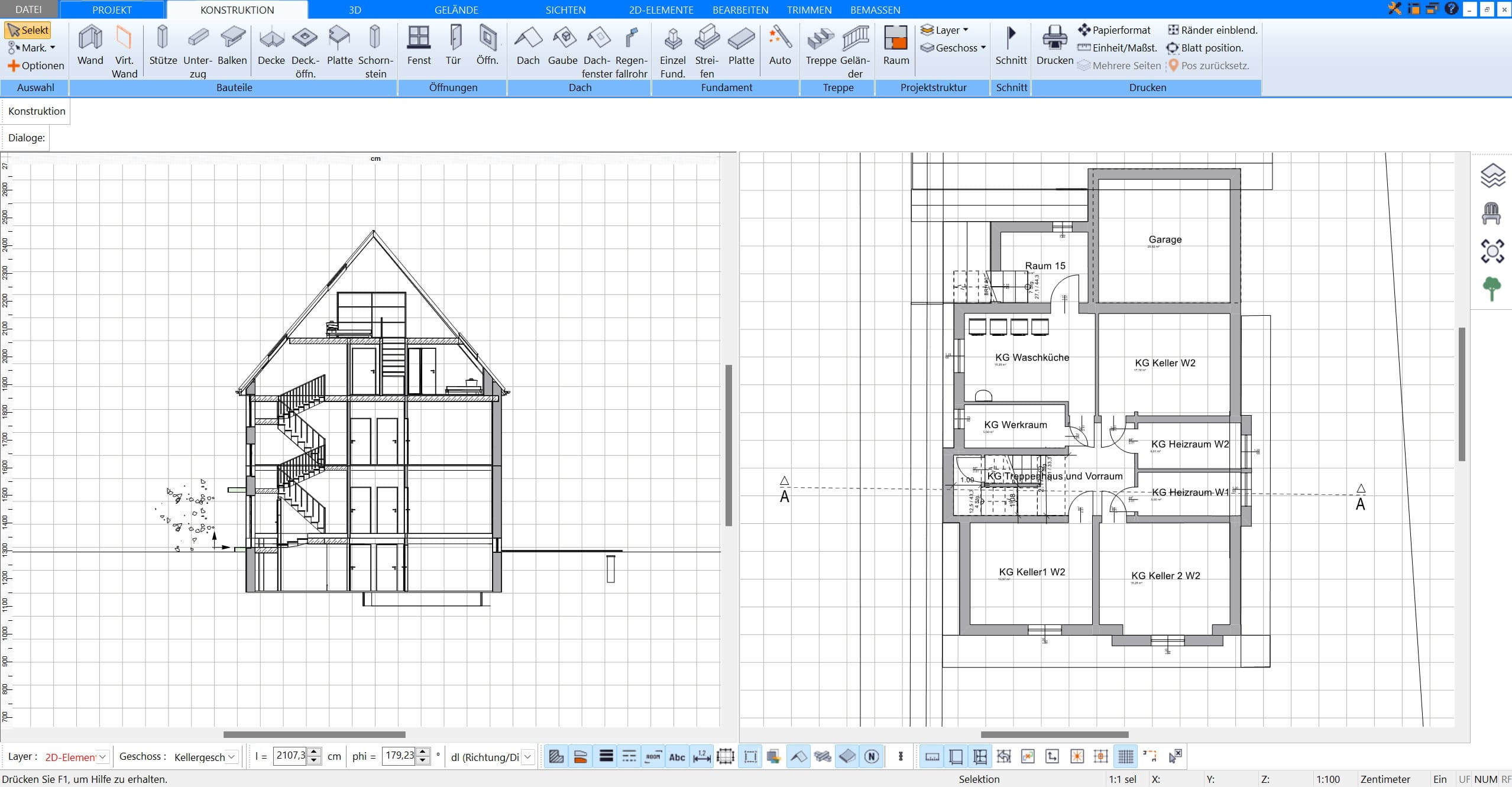 Mit dem Plan7Architekt lassen sich Baupläne erstellen und vorher in 3D Visualisieren und damit lassen sich auch Konflikte mit dem Nachbarn besser vermeiden