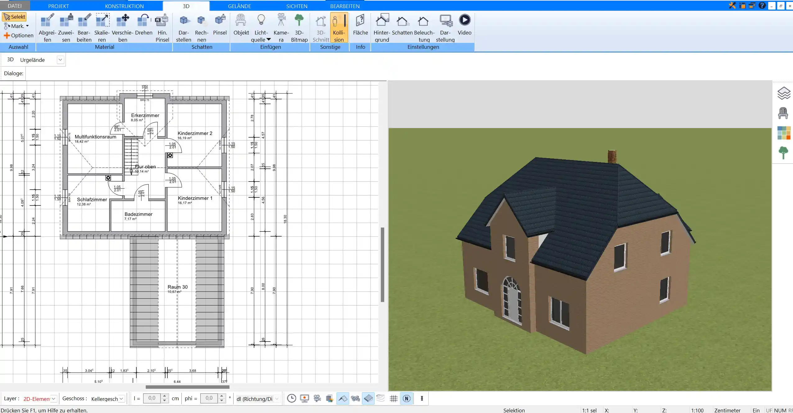 Nutzen Sie die Plan7Architekt-Software, um Ihren Architekten eine klare, professionelle Vorlage zu übergeben.