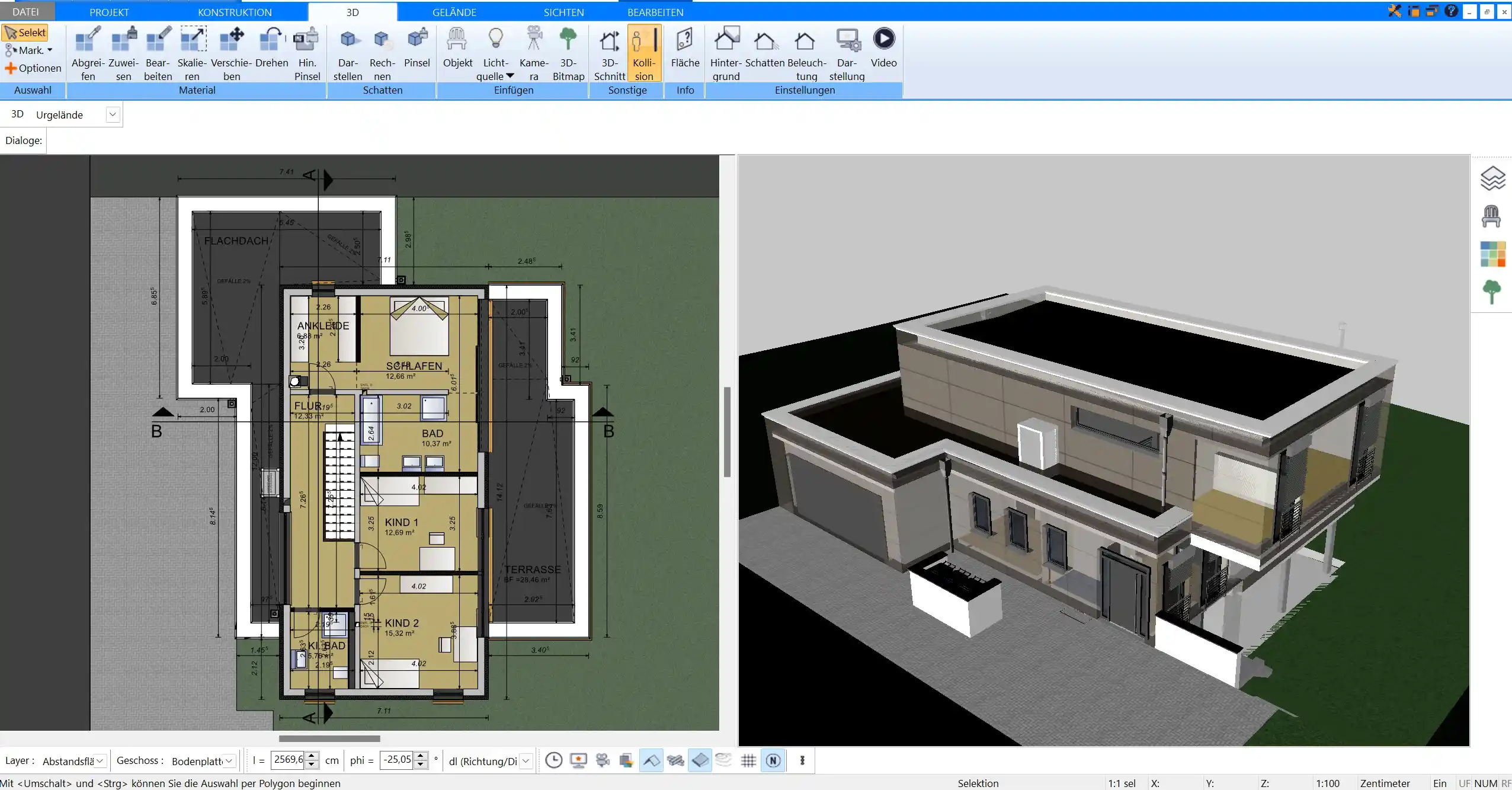 Plan7Architekt im Vergleich zu Ashampoo Home Design Umfangreichere Funktionen und bessere Anpassungsmöglichkeiten