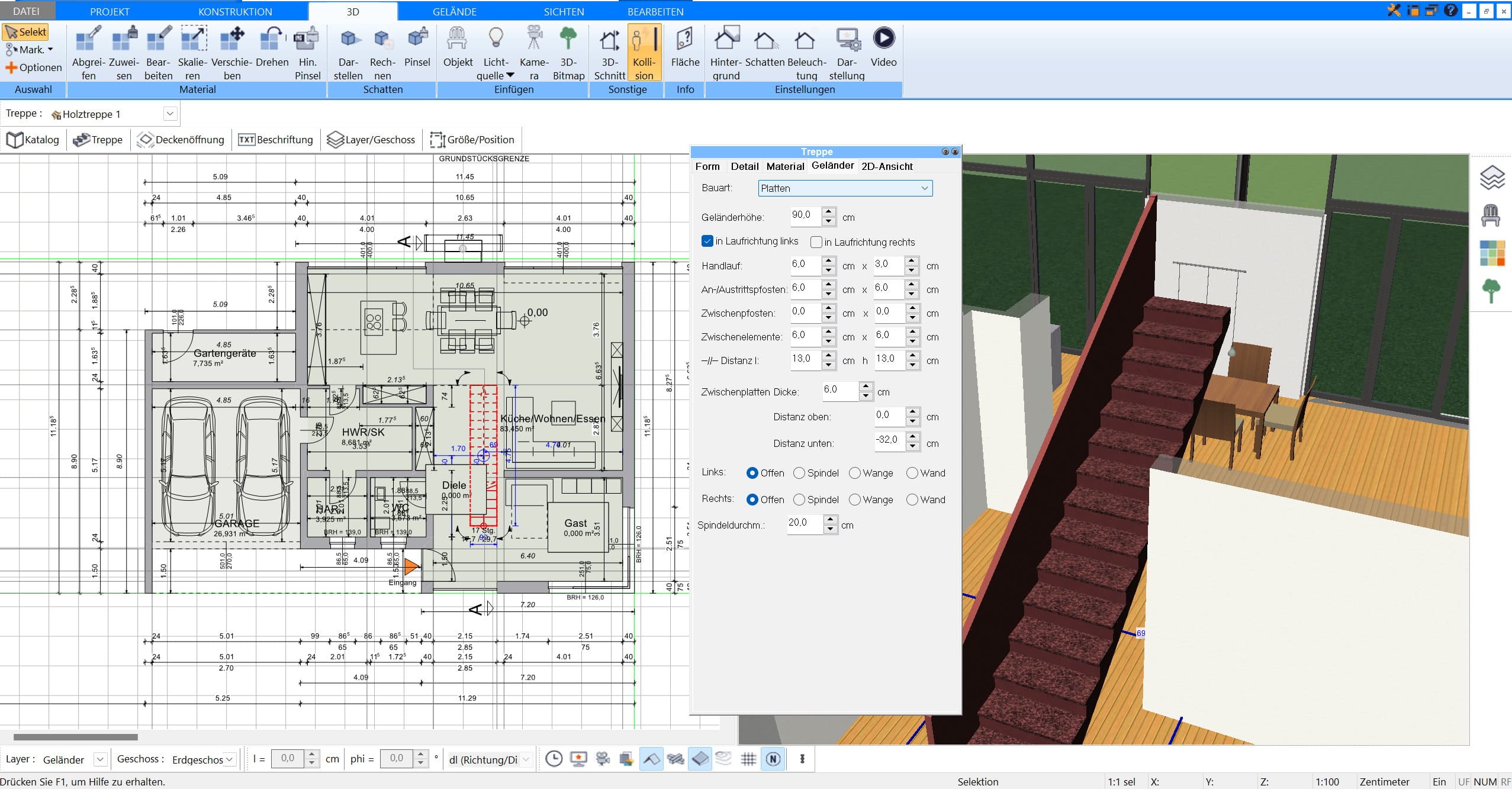 Professionelle Grundrisse mit dem Plan7Architekt – Wände, Türen, Treppen und mehr in 2D und 3D planen