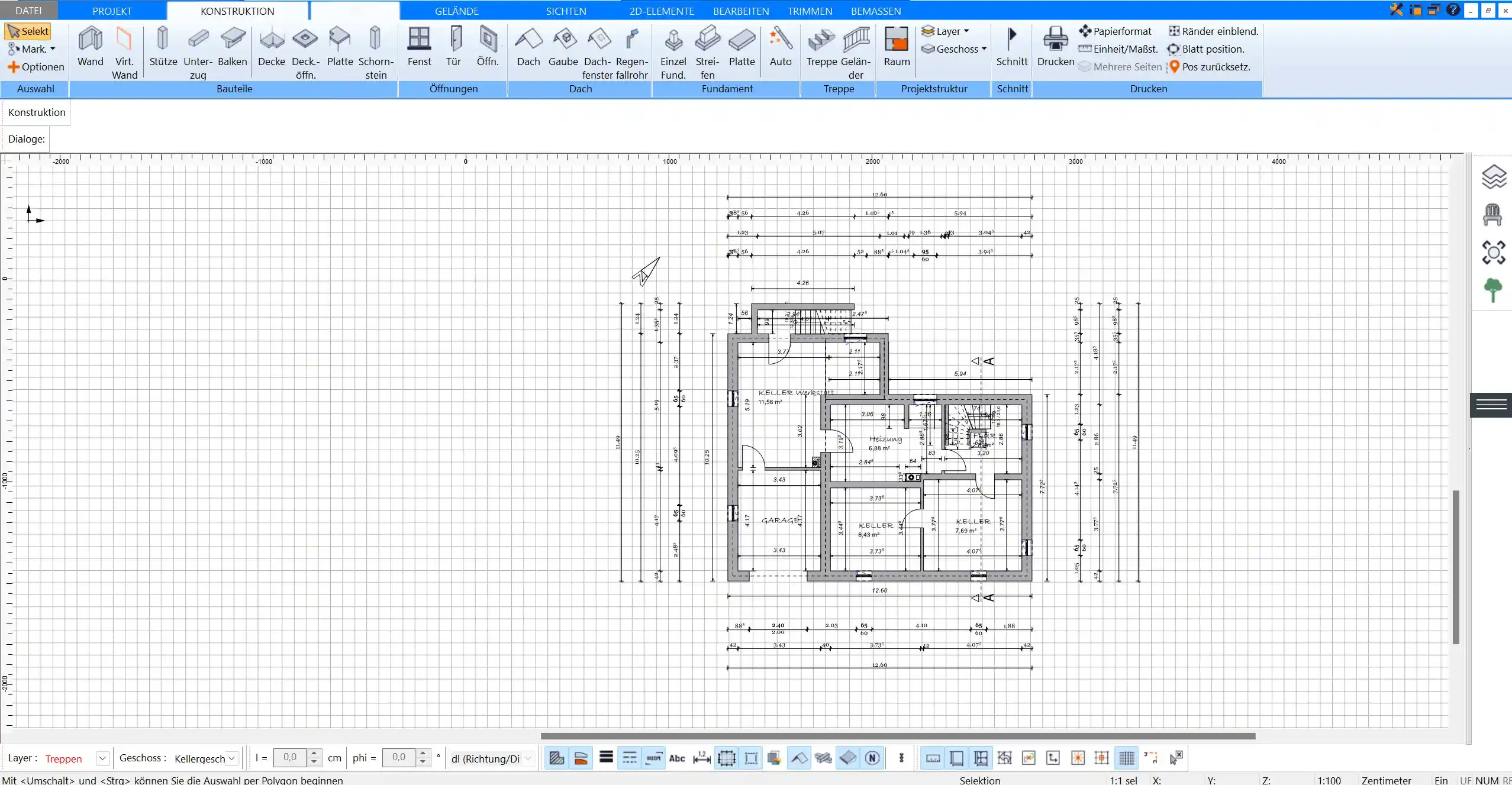 2D-Grundriss zeichnen mit Plan7Architekt – Präzise und schnell