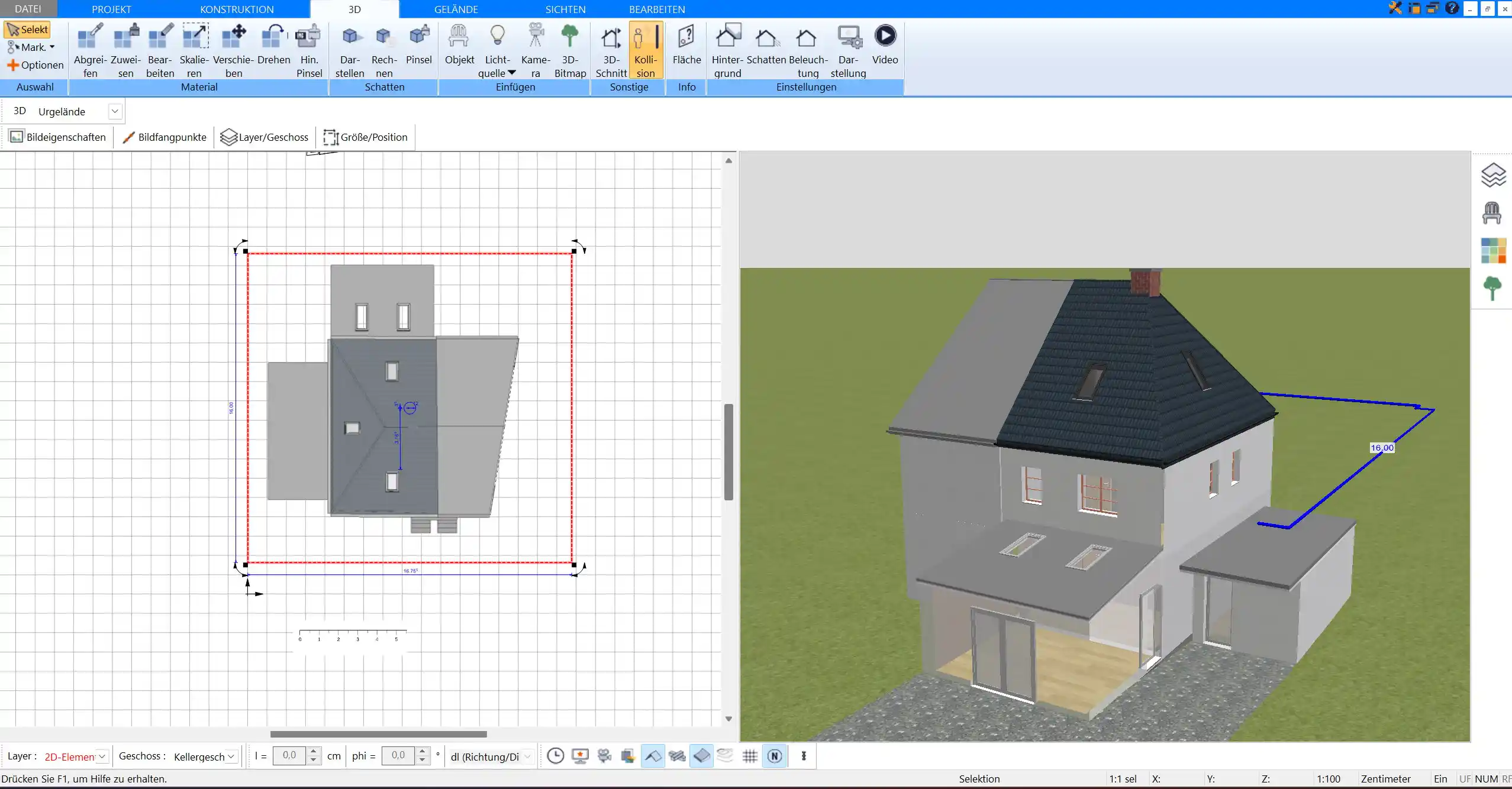 3D-Visualisierung Ihrer Doppelhaushälfte So sehen Sie das geplante Haus realitätsgetreu aus verschiedenen Perspektiven