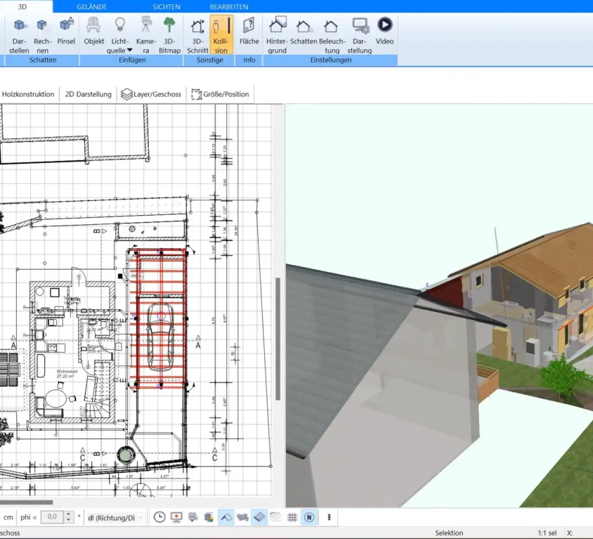 Der Plan7Architekt ermöglicht es Ihnen, bestehende Grundrisse in verschiedenen Formaten zu importieren und nach Ihren Wünschen zu verändern