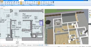 Die Raumaufteilung im Untergeschoss mit dem Plan7Architekt – Wände und Räume schnell und präzise zeichnen