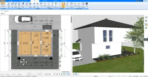 Eine Kombination aus 2D- und 3D-Ansichten ermöglicht eine detaillierte und realistische Raumplanung