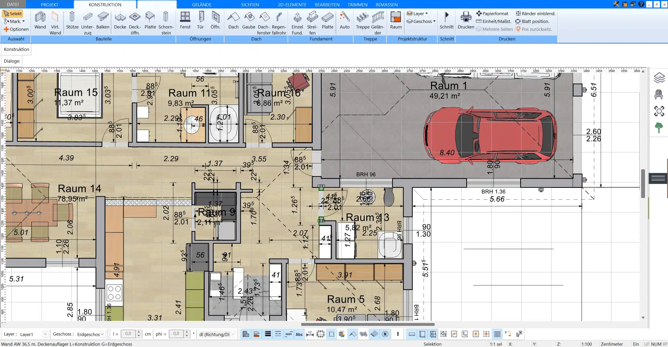 Grundriss Raumplaner Programm - der Plan7Architekt
