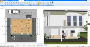 Erstellen des Grundrisses in 2D mit Plan7Architekt